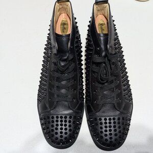 Christian Louboutin Louis Spikes Black High-Tops - Size (EU 42 | US 9.5)